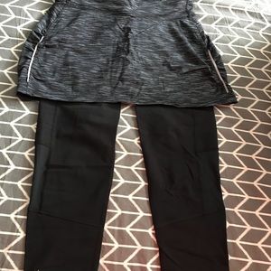 Athleta skirt with crop leggings. Size s.